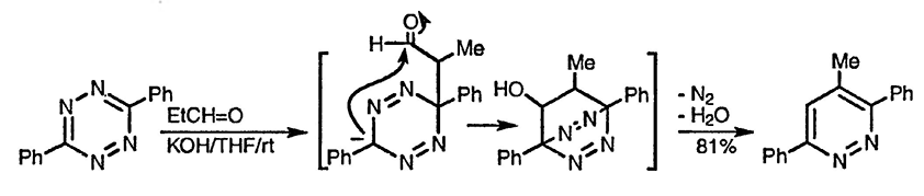 Рисунок 3. Раздел 11.14.1.2. Реакцией циклоприсоединения 1,2,4,5-тетразина к производным ацетилена