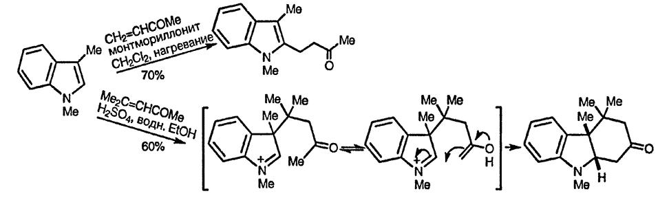 Рисунок 2. Раздел 17.1.8. Реакции с α,β-ненасыщенными кетонами, нитрилами и нитросоединениями