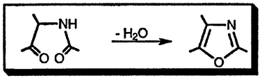 Рисунок 1. Раздел 21.14.1.2. Циклодегидратацией α-ациламинокарбонильных соединений