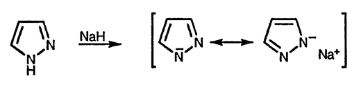 Рисунок 1. Раздел 22.4.1. Депротонирование группы NH пиразола