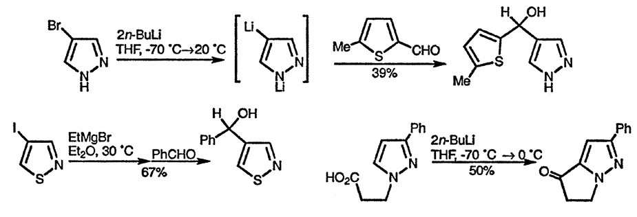 Рисунок 3. Раздел 22.6. Реакции C-металлированных 1,2-азолов