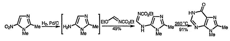 Рисунок 5. Раздел 24.13.1.2. Из 5-аминоимидазол-4-карбоксамида или 5-аминоимидазол-4-карбонитрила