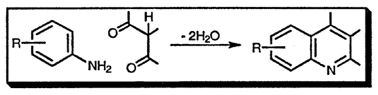 Рисунок 1. Раздел 6.16.1.1. Хинолины из ариламинов и 1,3-дикарбонильных соединений