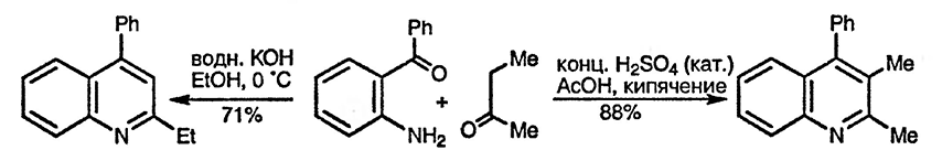 Рисунок 2. Раздел 6.16.1.3. Хинолины из <em>орто</em>-ацилариламинов и карбонильных соединений