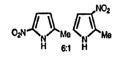 Рисунок-ответ № 1. Глава 13. Два изомерных мононитропроизводных C5H6N2O2 образуются в соотношении 6:1 при взаимодействии 2-метилпиррола с Ac2O/HNO3. Каково строение основного продукта реакции?