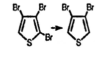Рисунок-ответ № 5. Глава 14. Предложите структуры соединений C4HBr3S и C4H2Br2S, образующихся при обработке 2,3,4,5-тетрабромтиофена магнием, затем водой, а потом полученные соединения снова обрабатывают магнием и водой.