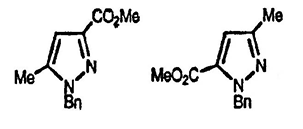 Рисунок-ответ № 4. Глава 22. Нарисуйте структуры соединений, которые могли бы образоваться при взаимодействии BnNHNH2 с MeCOCH2COCO2Me.