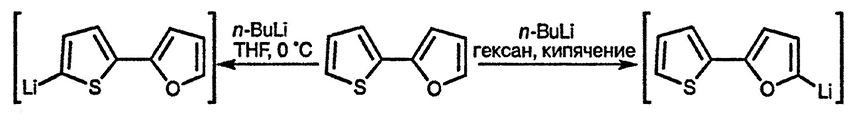 Рисунок 3. Раздел 2.6.1.3. Литиирование пятичленных гетероциклических соединений