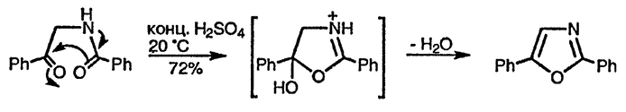 Рисунок 2. Раздел 21.14.1.2. Циклодегидратацией α-ациламинокарбонильных соединений
