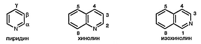 Рисунок 1. Раздел 4. Общая характеристика реакционной способности пиридинов, хинолинов и изохинолинов