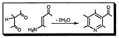 Рисунок 1. Раздел 5.15.1.3. Из 1,3-Дикарбонильных соединений и 3-аминоенонов или 3-аминонитрилов