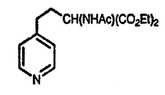Рисунок-ответ № 14. Глава 5. Предложите структуру соединения C14H22N2O5, образующегося при взаимодействии 4-винилпиридина с диэтилацетамидомалонатом [AcNH(CO2Et)2] и основанием.